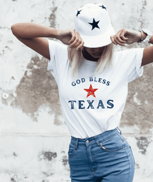  God Bless Texas - White